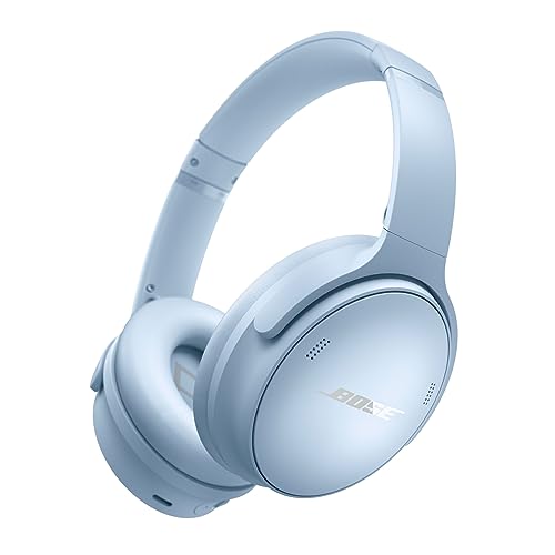 Bose QuietComfort Bluetooth Headphones Wireless Headphones Over Ear Noise Cancelling Headphones with Mic Up To 24 Hours of Battery Life Moonstone Blue  Limited Edition Color