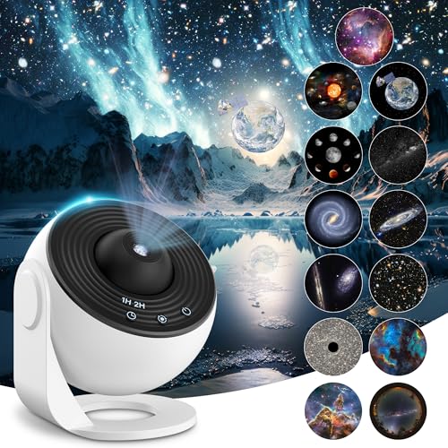 Planetarium Projector for Bedroom 13 in 1 Star Projector Galaxy Light Nebula Night Light Milky Way Projector with Timer LED Space Galaxy Lamp Room Decor for Adults Kids  White